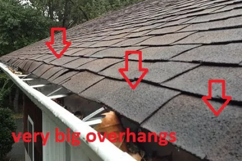 Incorrect shingle overhang roofer mistakes